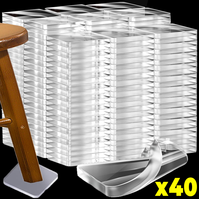 Outdoor Furniture Leg Protectors - Transparent Furniture Non-Slip Pads Hardwood Floor