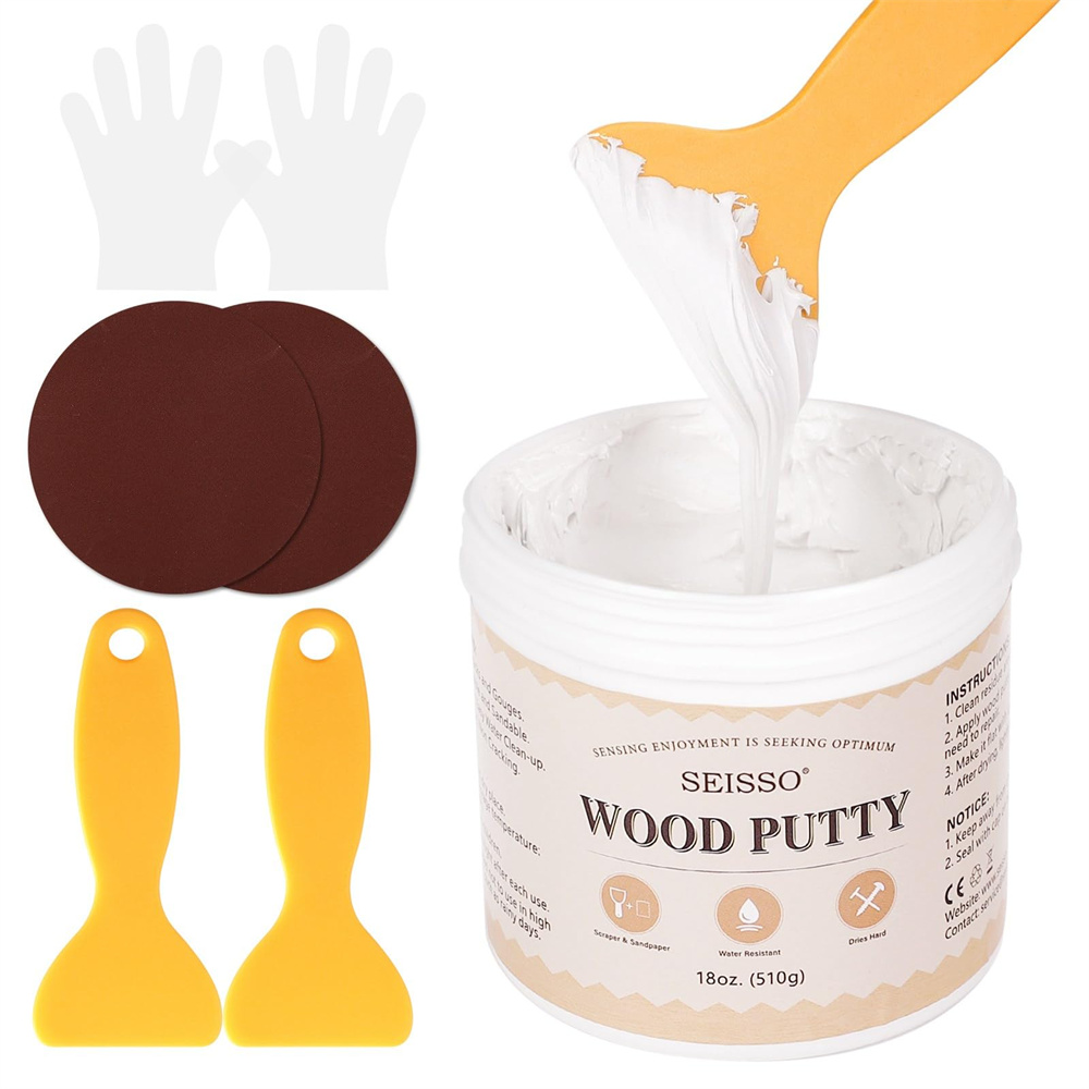 Outdoor Furniture Restoration - SEISSO White Wood Putty Waterproof Stainable