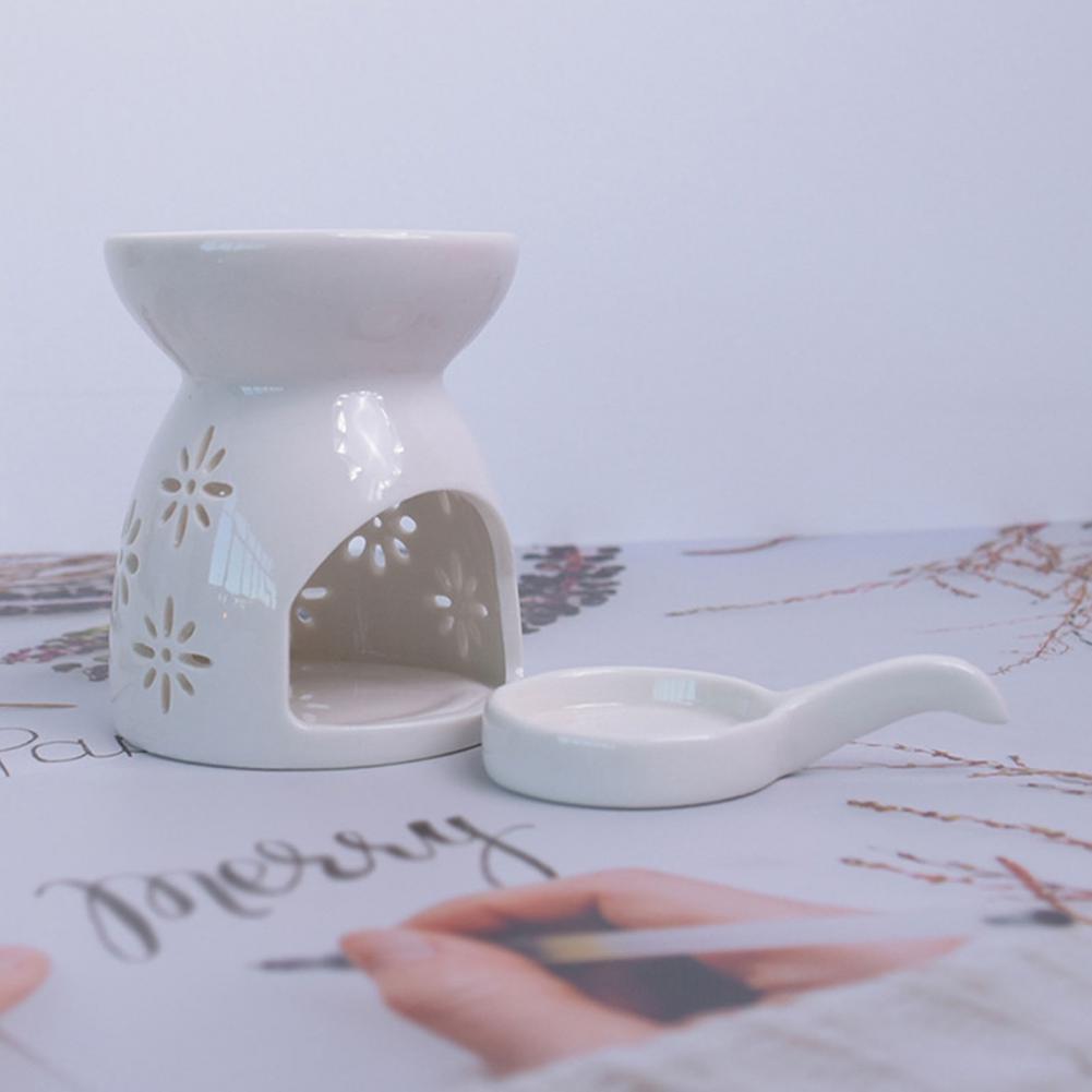 Outdoor Furniture Oil - Essential Oil Burner with Spoon Ceramic