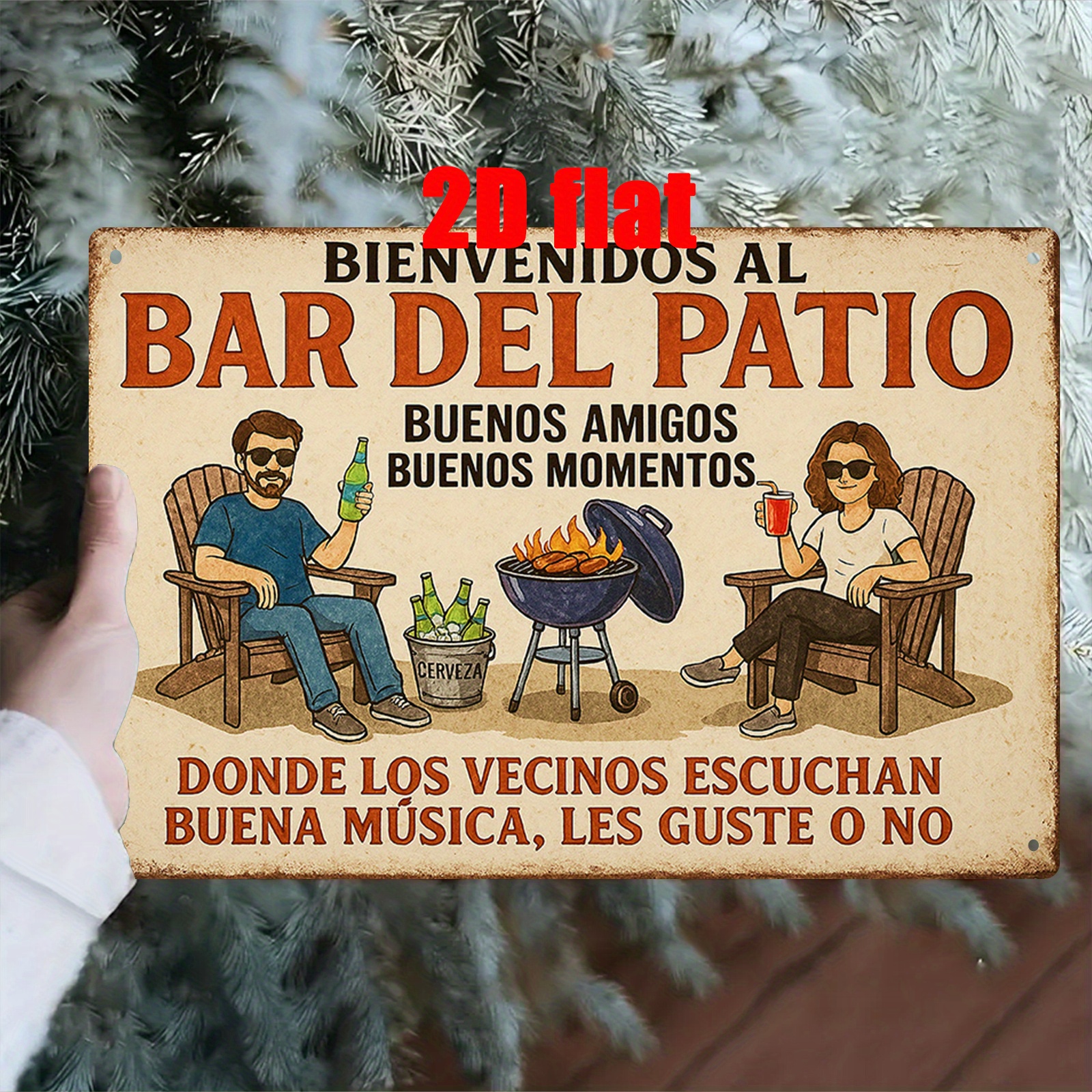 Outdoor Furniture Metal - , , Metal Wall Sign, Plaque