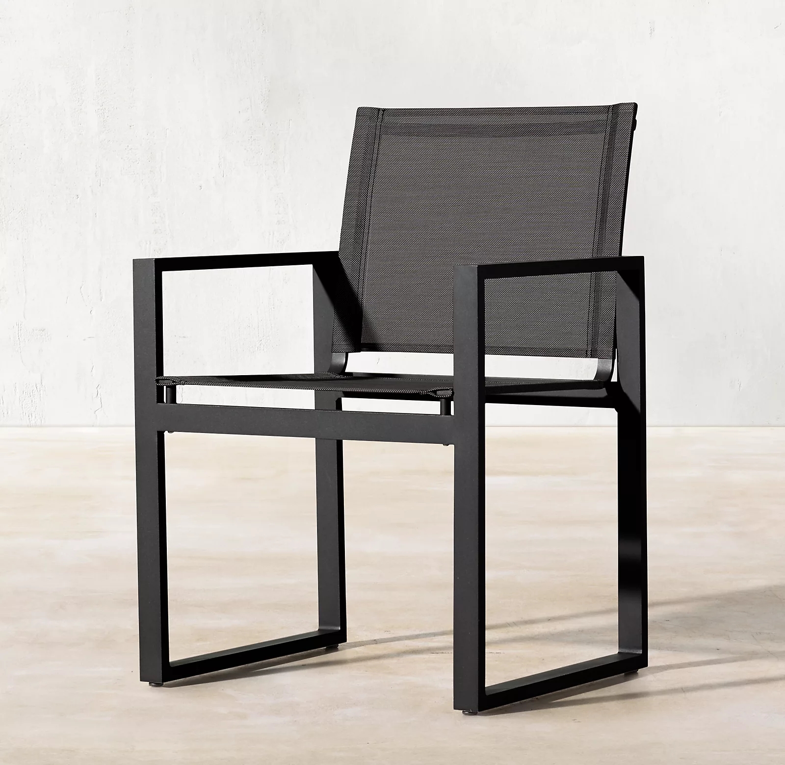 Outdoor Furniture Dining Set - Armchair Elegant Aluminum Metal Outdoor Dining