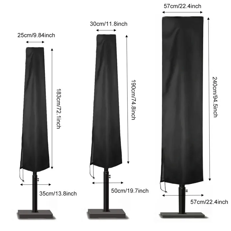 Outdoor Furniture Paint - Universal Parasol Cover Waterproof Oxford Fabric