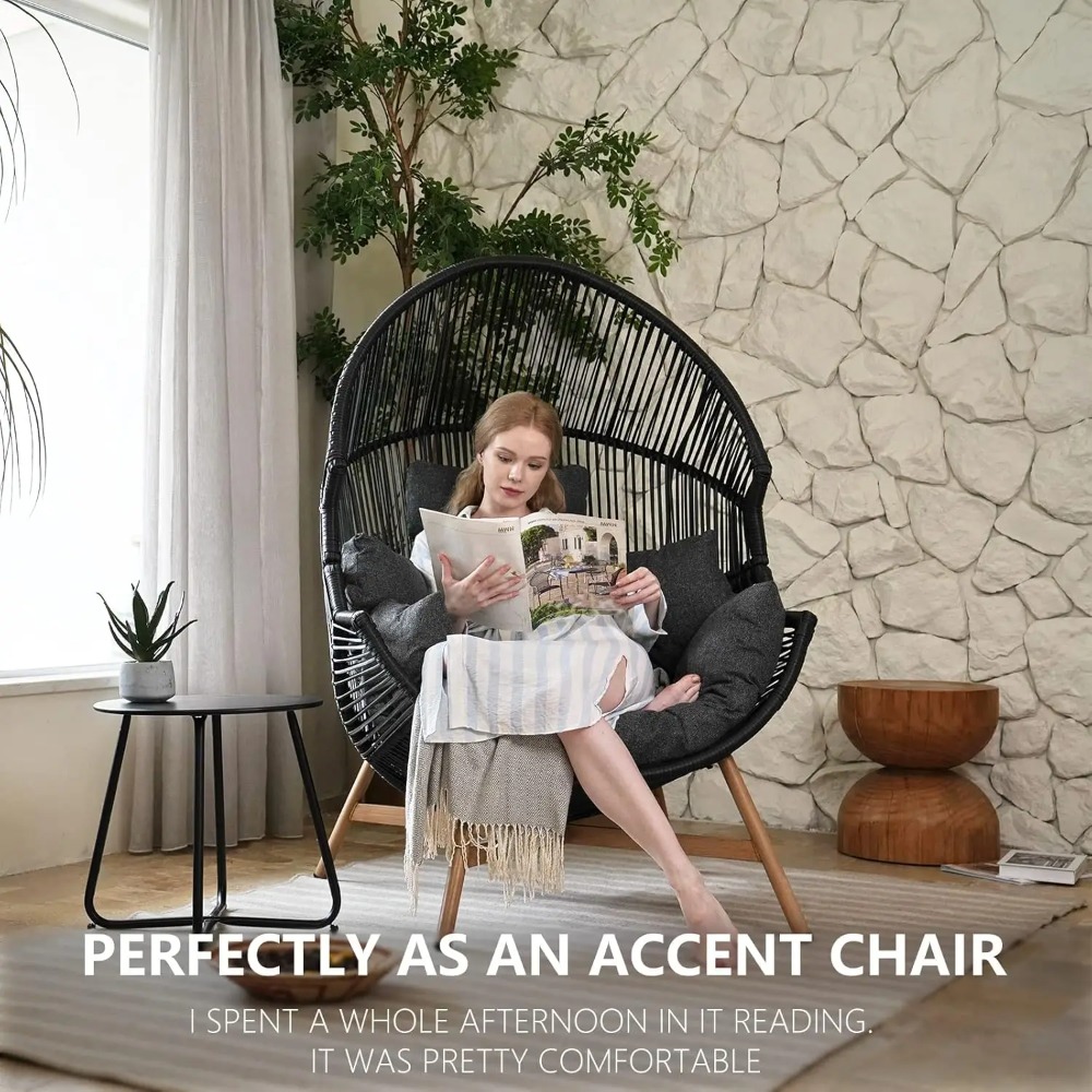 Outdoor Egg Chair PE Wicker Wo - đánh giá và giá Outdoor Furniture No Cushions