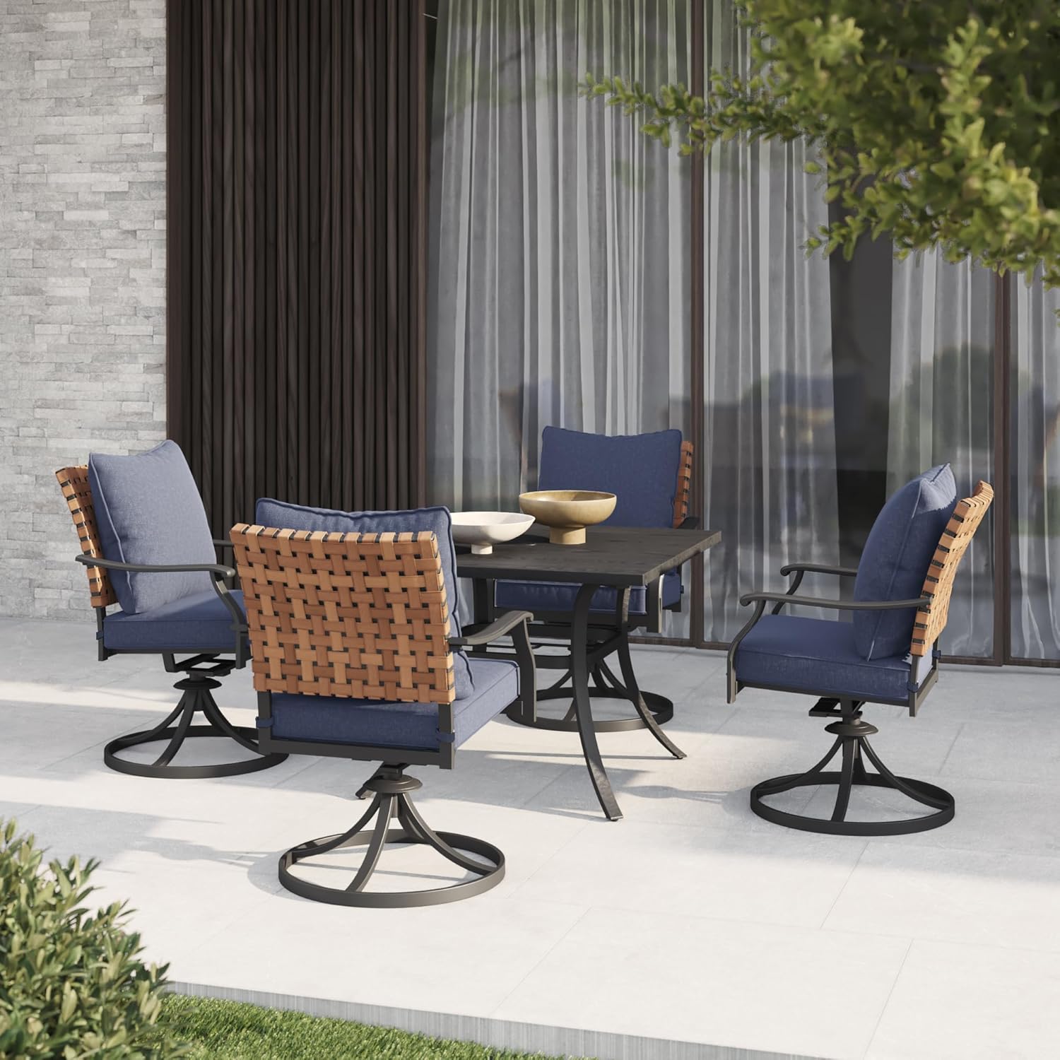 5-Piece Outdoor Dining Set, 4  - đánh giá và giá Outdoor Furniture Dining Set