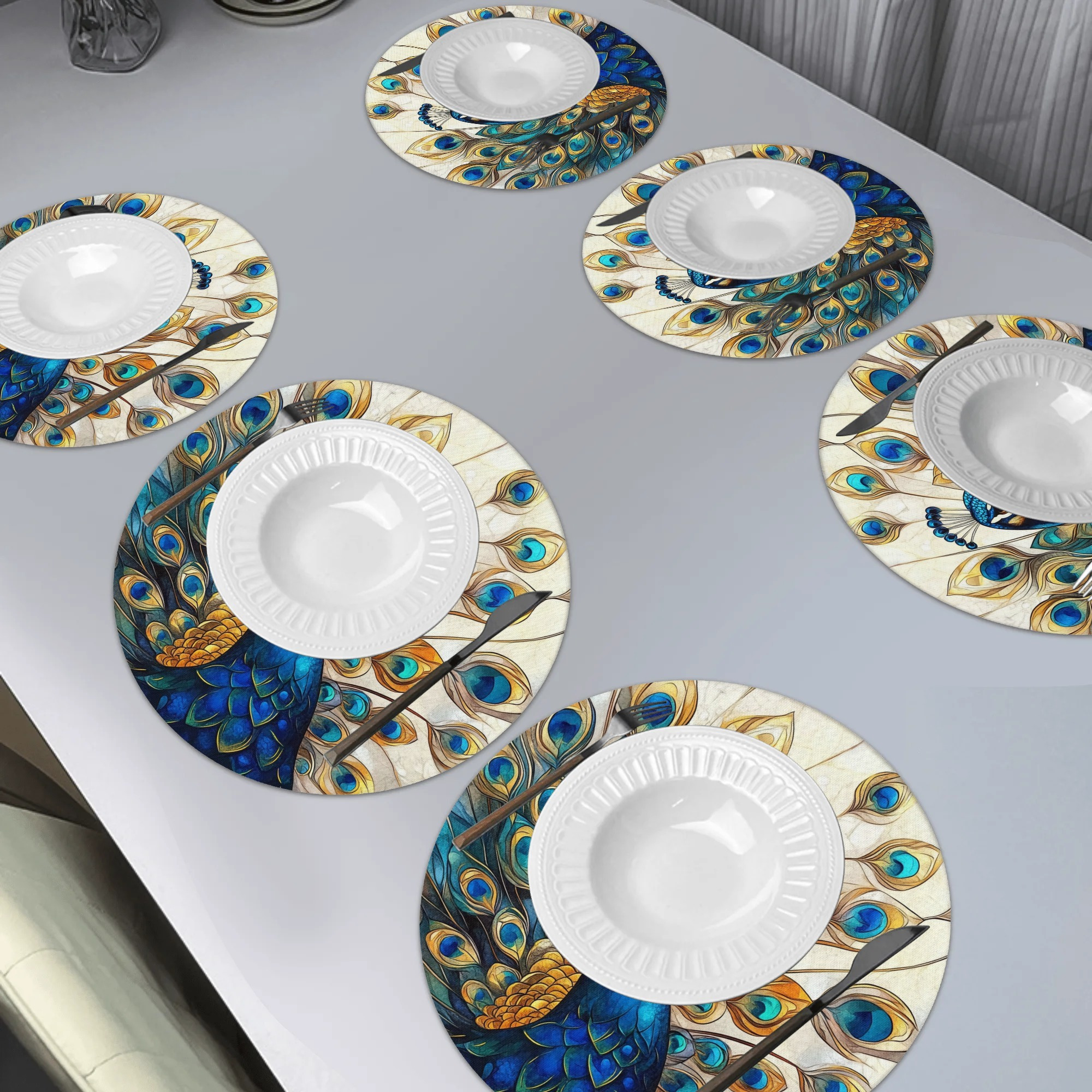 VIKAMA 4PCS Bohemian Peacock P - đánh giá và giá Outdoor Furniture Dining