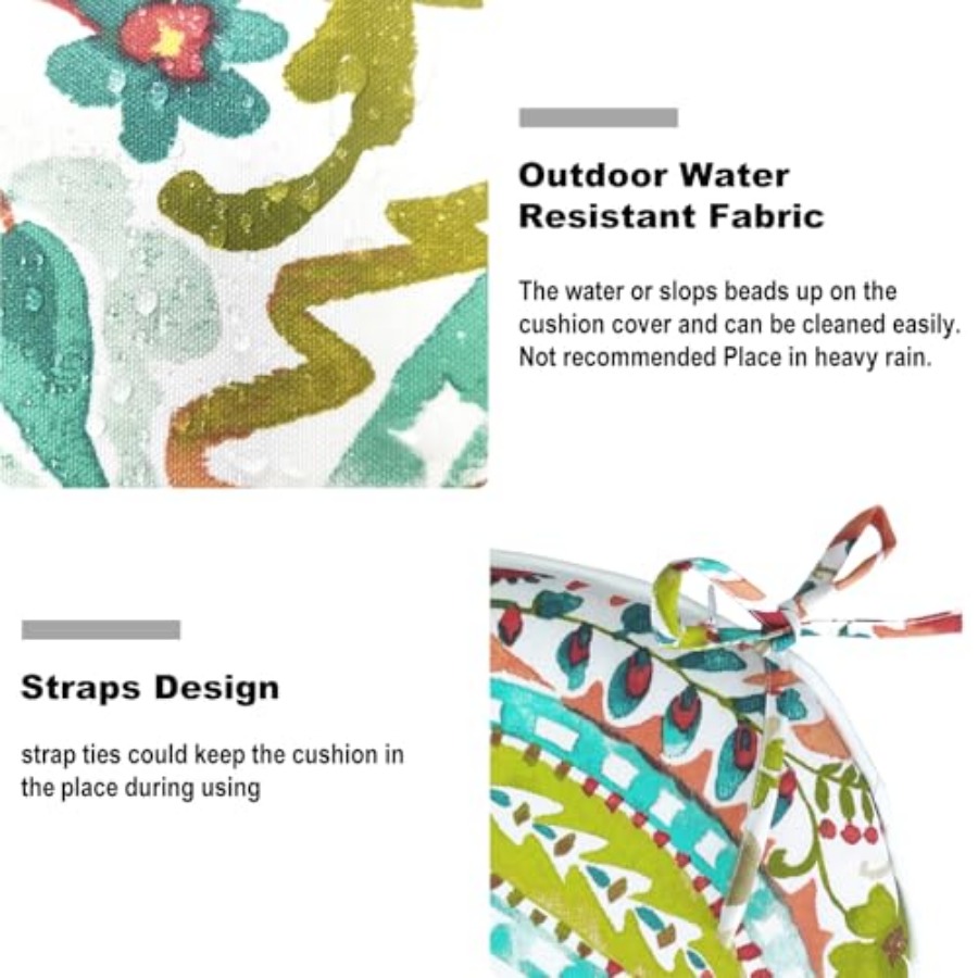 Set of 4 Outdoor Chair Cushion - đánh giá và giá Outdoor Furniture Pads