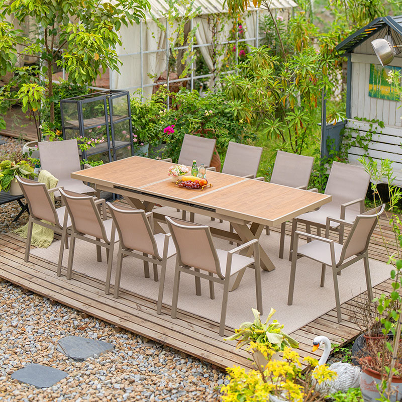 Modern Durable Aluminum Garden - đánh giá và giá Outdoor Furniture Dining Set