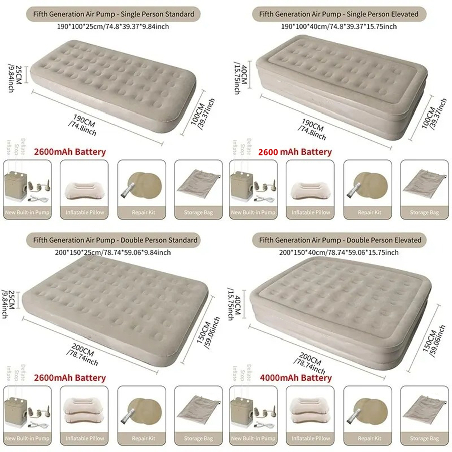 Interior Air Mattress Glamping - đánh giá và giá Outdoor Furniture Pads