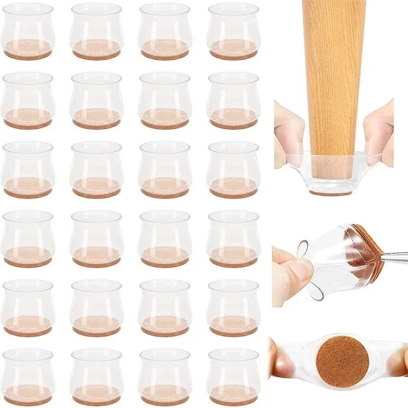24-36pcs Chair Leg Caps Silico - đánh giá và giá Outdoor Furniture Leg Protectors