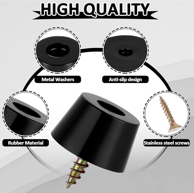 80/8pcs Rubber Pads Floor Prot - đánh giá và giá Outdoor Furniture Leg Protectors