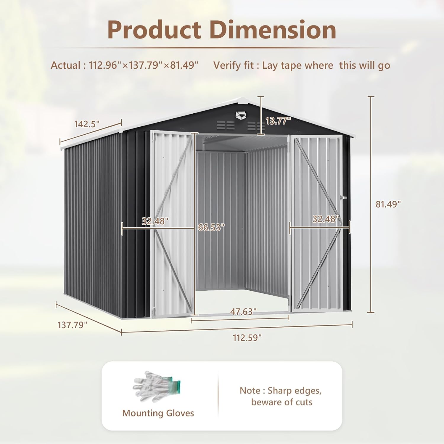 10x12 FT Metal Outdoor Storage - đánh giá và giá Outdoor Furniture Metal