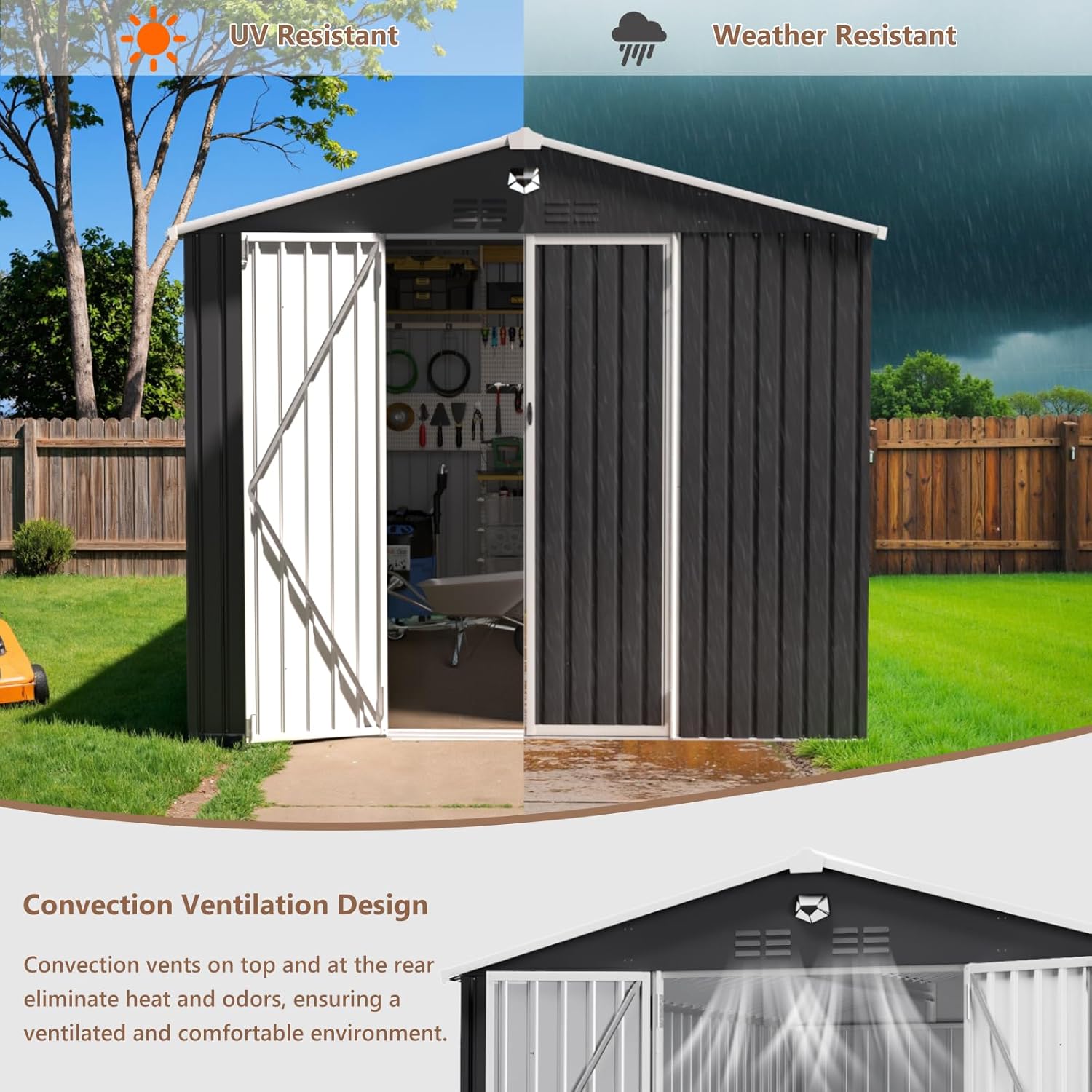 10x12 FT Metal Outdoor Storage - đánh giá và giá Outdoor Furniture Metal