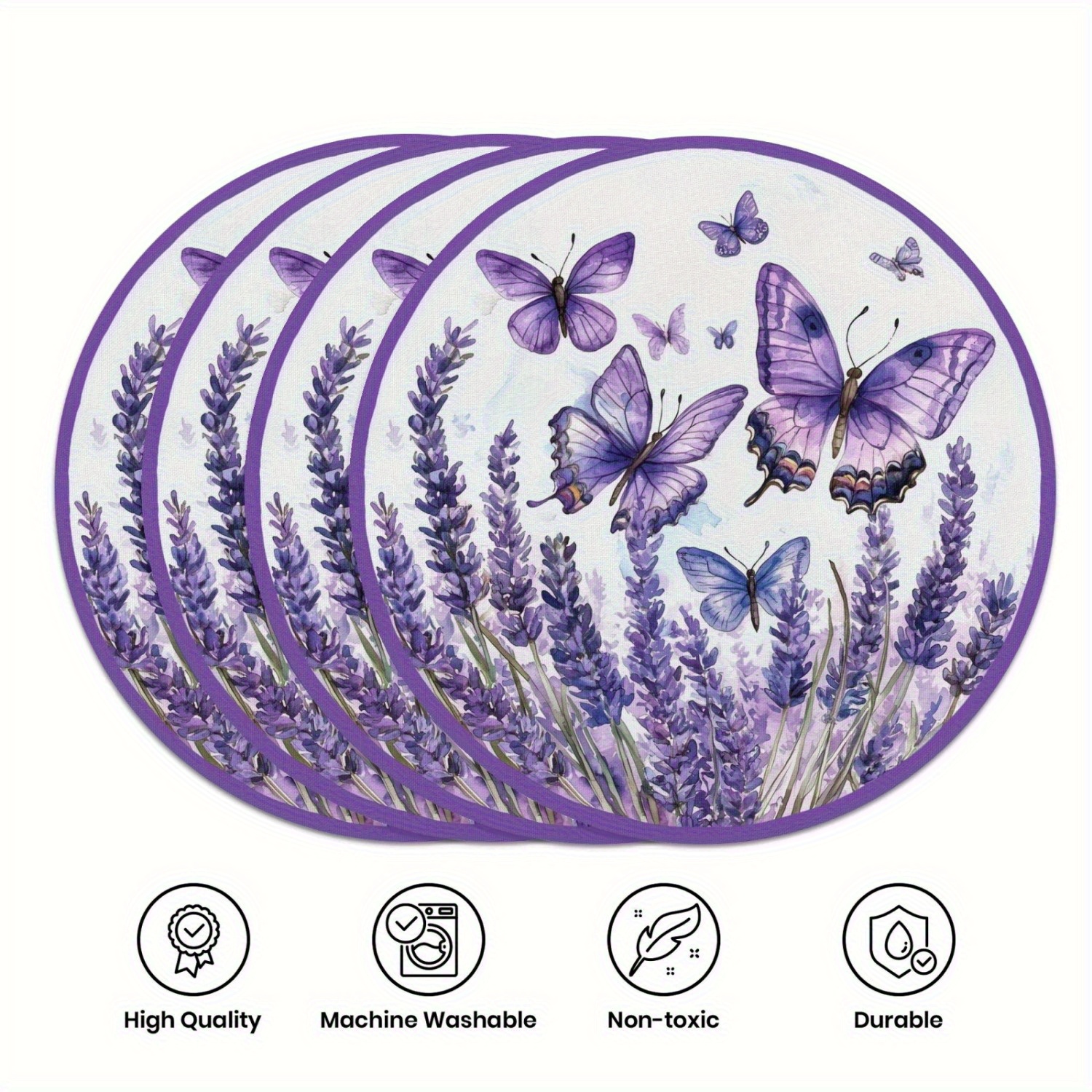 VIKAMA 4PC Lavender Butterfly  - đánh giá và giá Outdoor Furniture Dining
