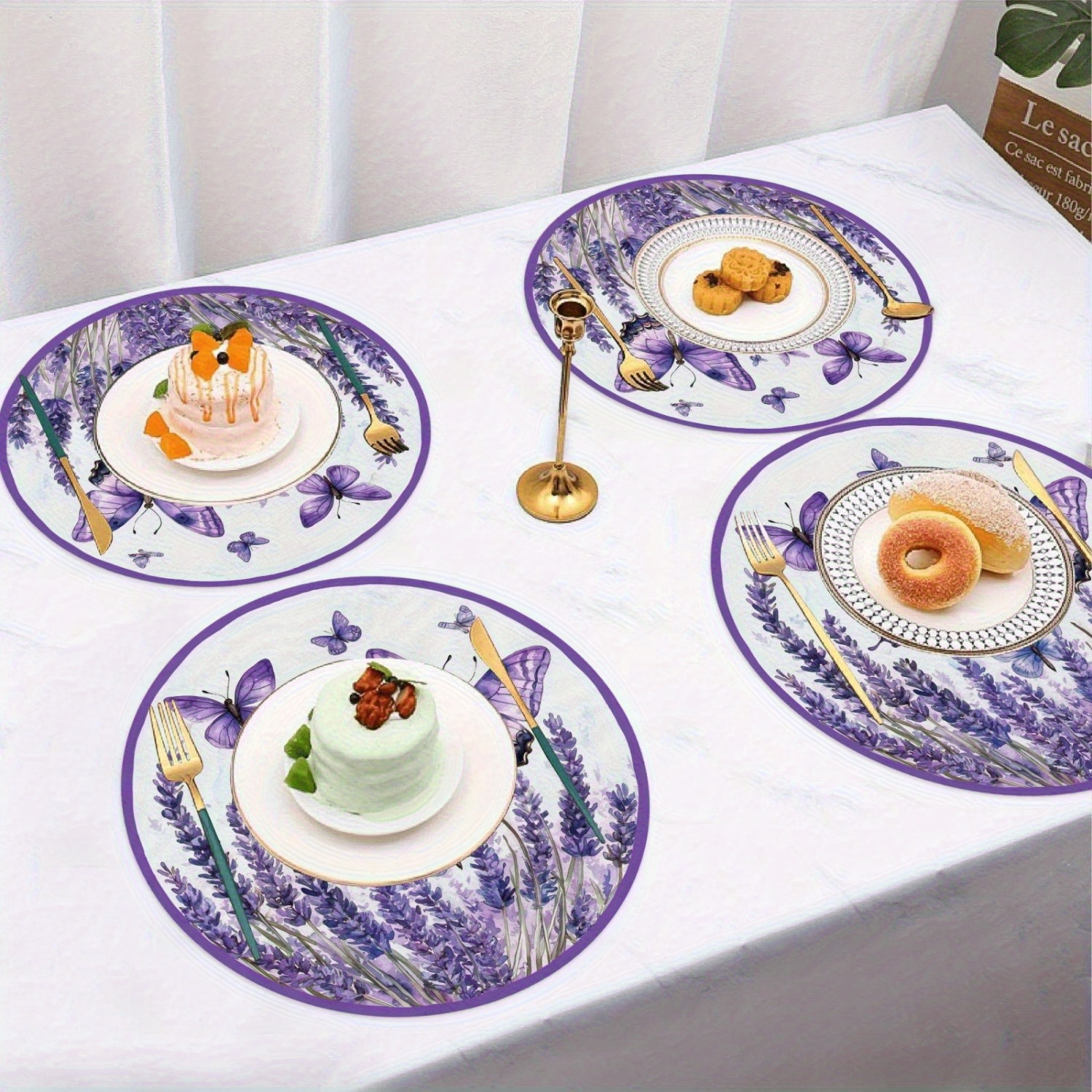 VIKAMA 4PC Lavender Butterfly  - đánh giá và giá Outdoor Furniture Dining