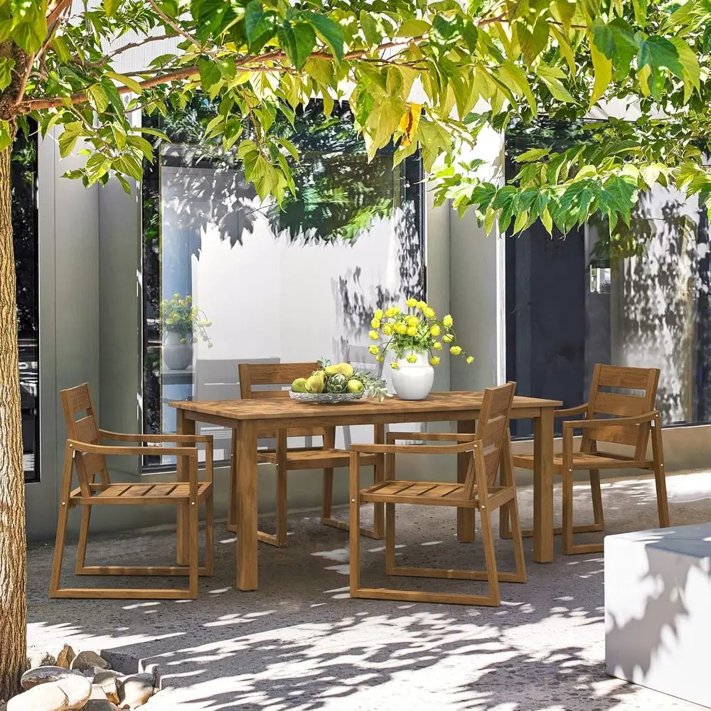 5-Piece Outdoor Dining Set, Pa - đánh giá và giá Outdoor Furniture Oil