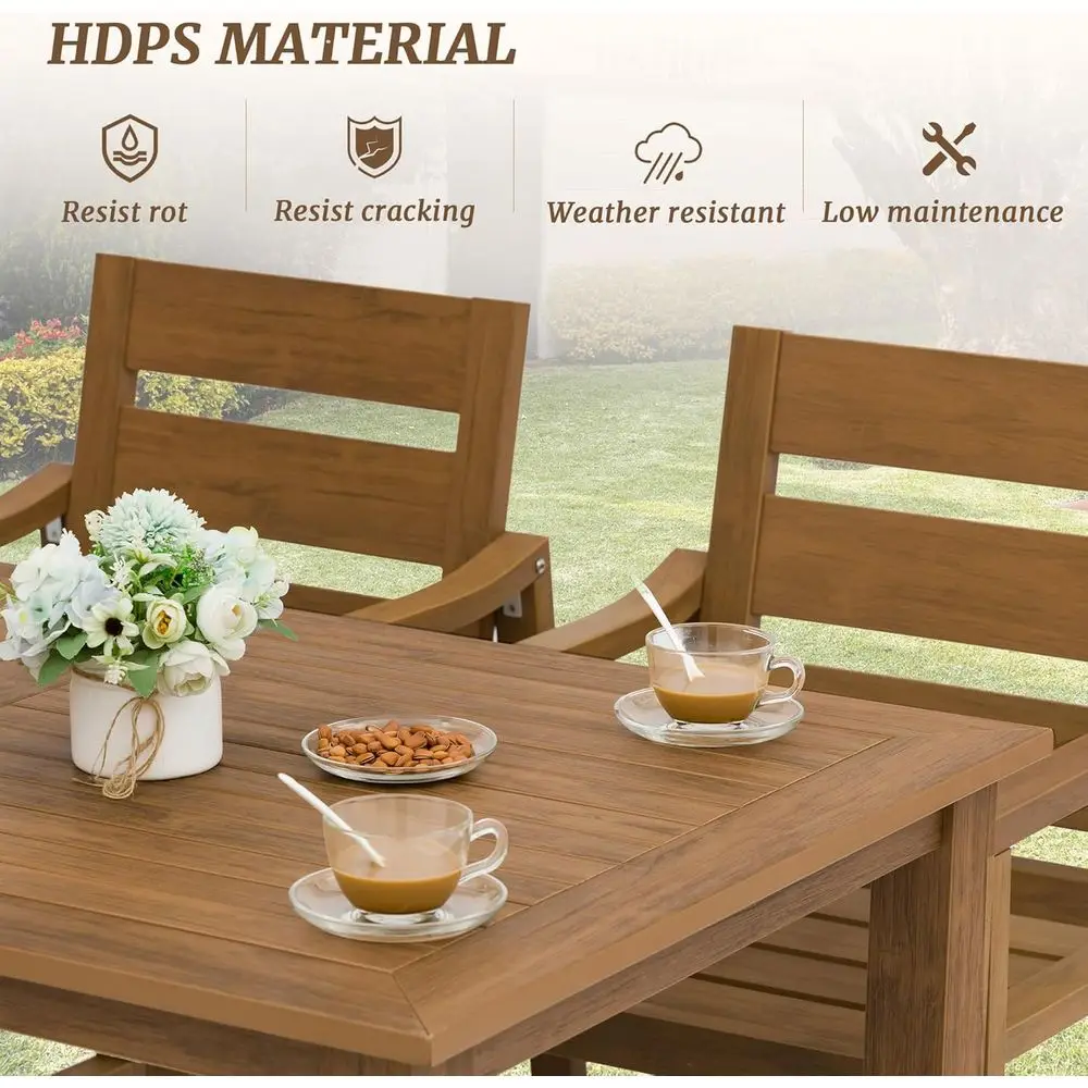 5-Piece Outdoor Dining Set, Pa - đánh giá và giá Outdoor Furniture Oil