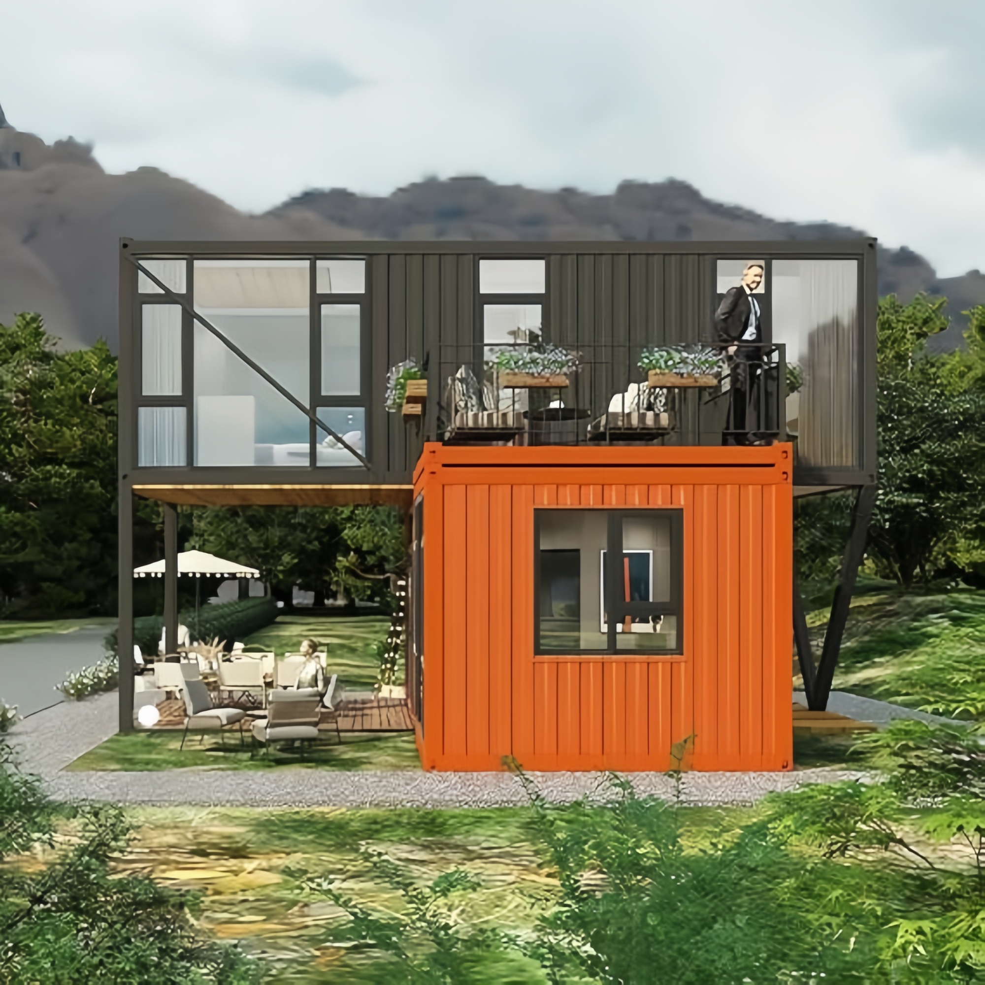 40FT Expandable Modular Prefab - đánh giá và giá Outdoor Furniture Metal
