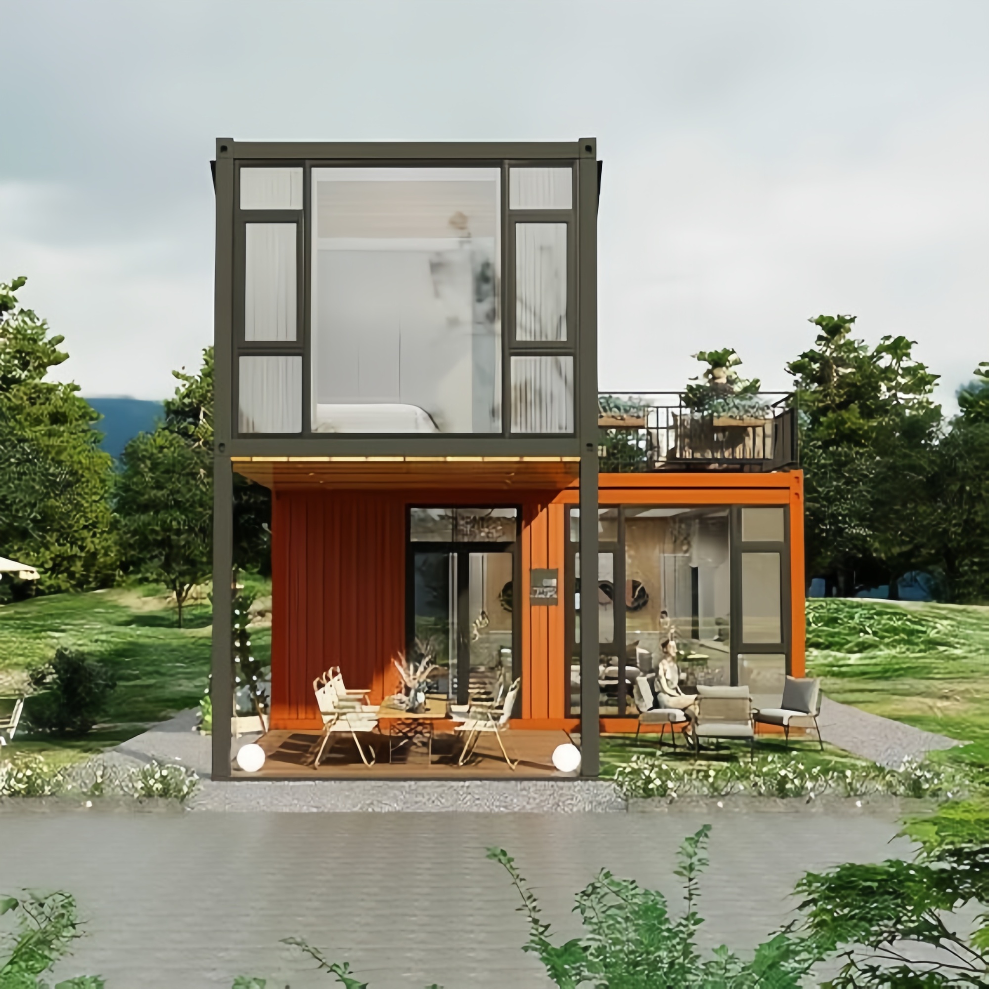 40FT Expandable Modular Prefab - đánh giá và giá Outdoor Furniture Metal