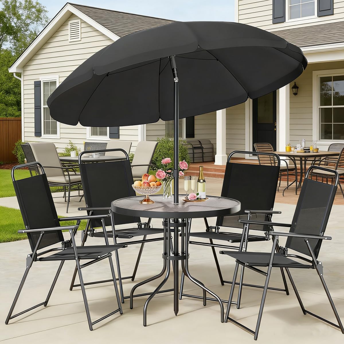 6-Piece Outdoor Patio Dining S - đánh giá và giá Outdoor Furniture Dining Set