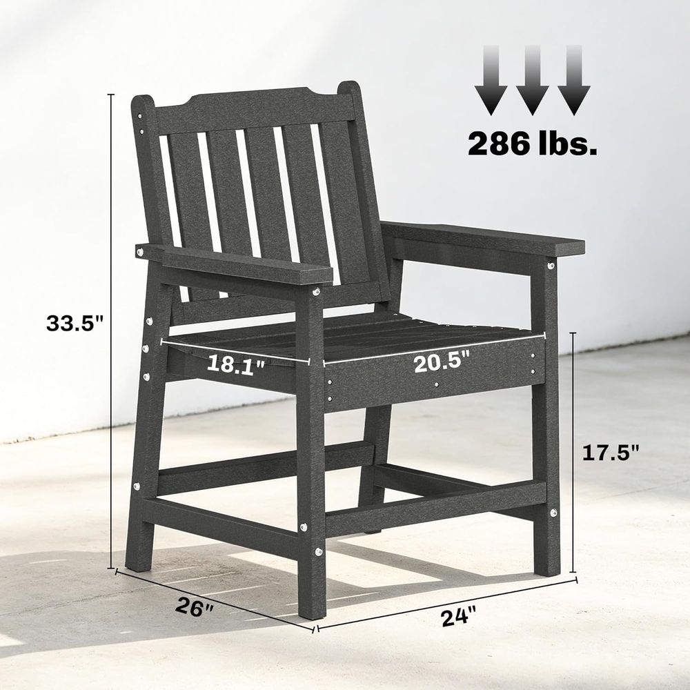 Durable HDPE 2-Piece Patio Din - đánh giá và giá Outdoor Furniture Dining Set