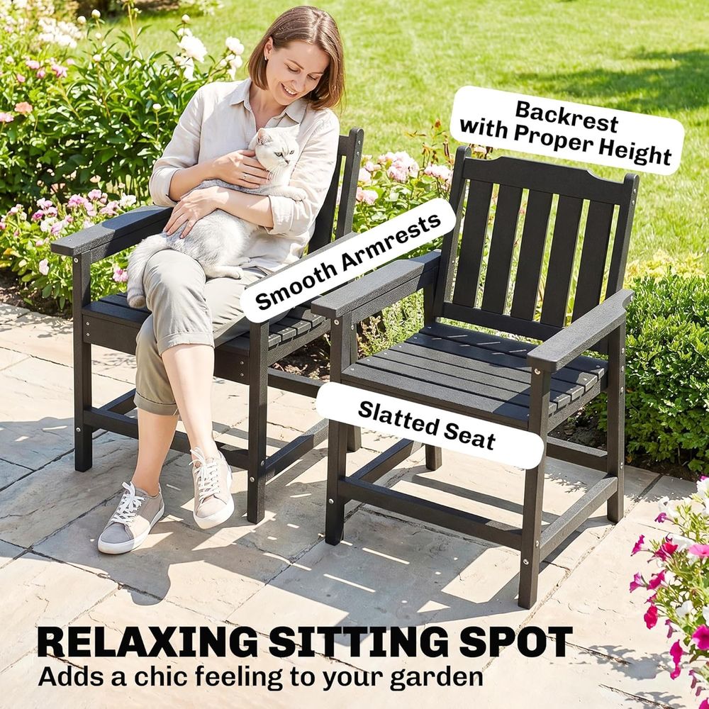 Durable HDPE 2-Piece Patio Din - đánh giá và giá Outdoor Furniture Dining Set