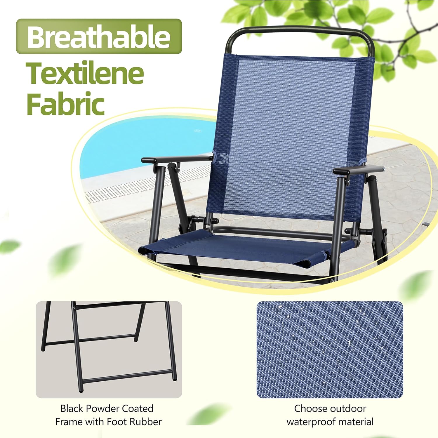 6 Pieces Folding Patio Dining  - đánh giá và giá Outdoor Furniture Dining Set