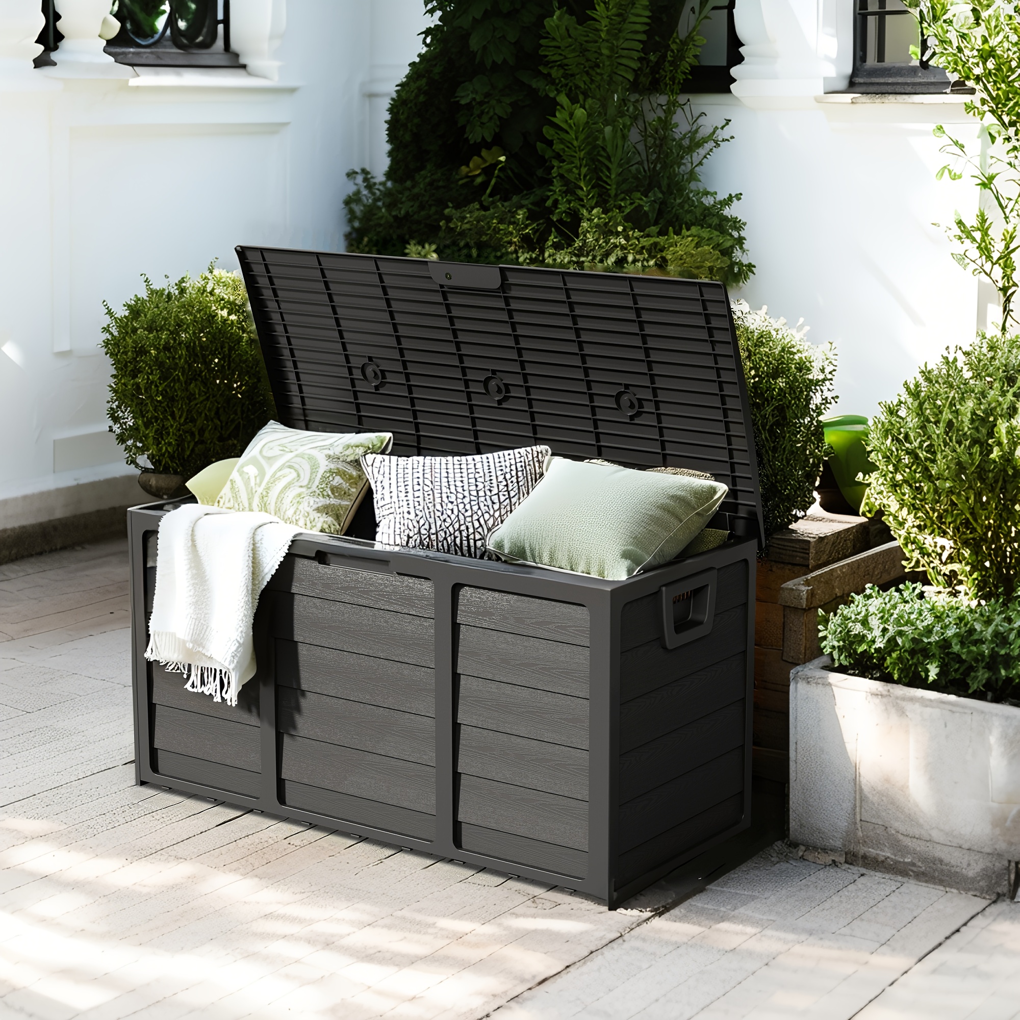 Weatherproof Resin Storage, 75 - đánh giá và giá Outdoor Furniture Metal