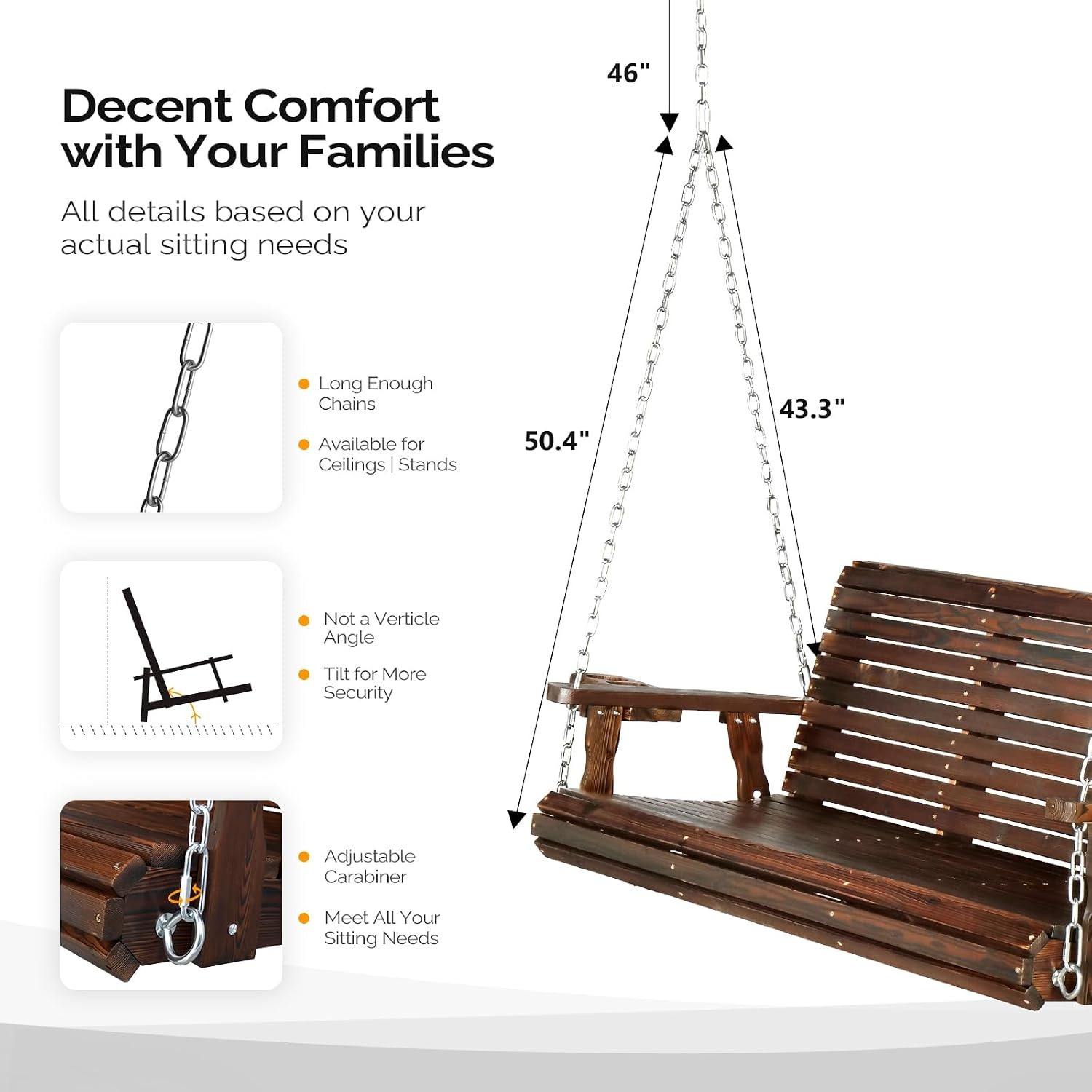 XL Size Heavy Duty 880LBS Wood - đánh giá và giá Outdoor Furniture Xl