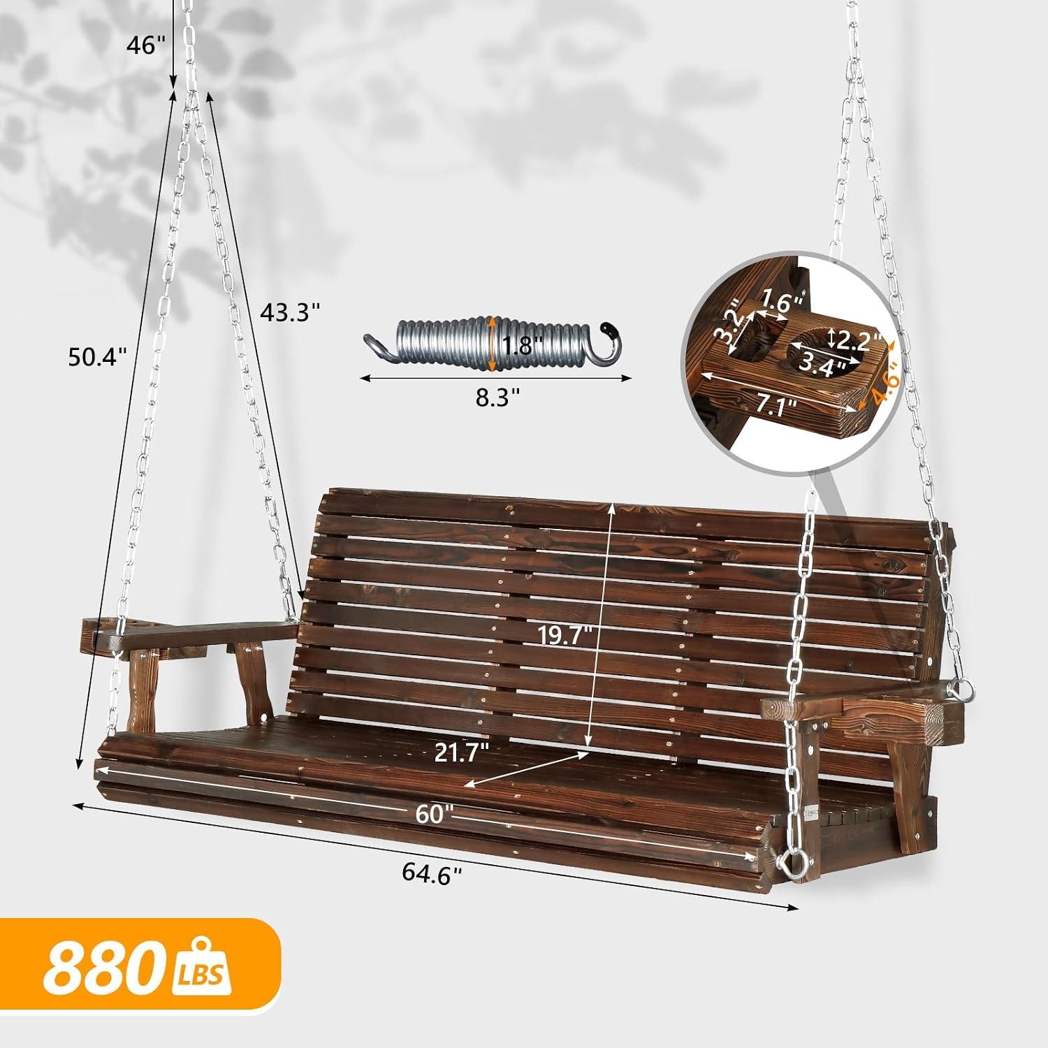 XL Size Heavy Duty 880LBS Wood - đánh giá và giá Outdoor Furniture Xl