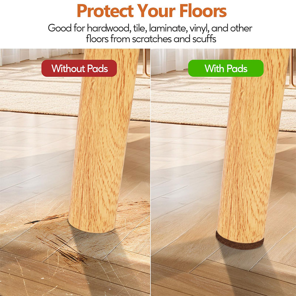300PCS Felt Chair Leg Pads, Va - đánh giá và giá Outdoor Furniture Leg Protectors