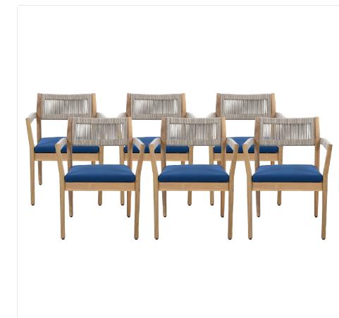 Braided Acacia Wood Outdoor Di - đánh giá và giá Outdoor Furniture Dining Set