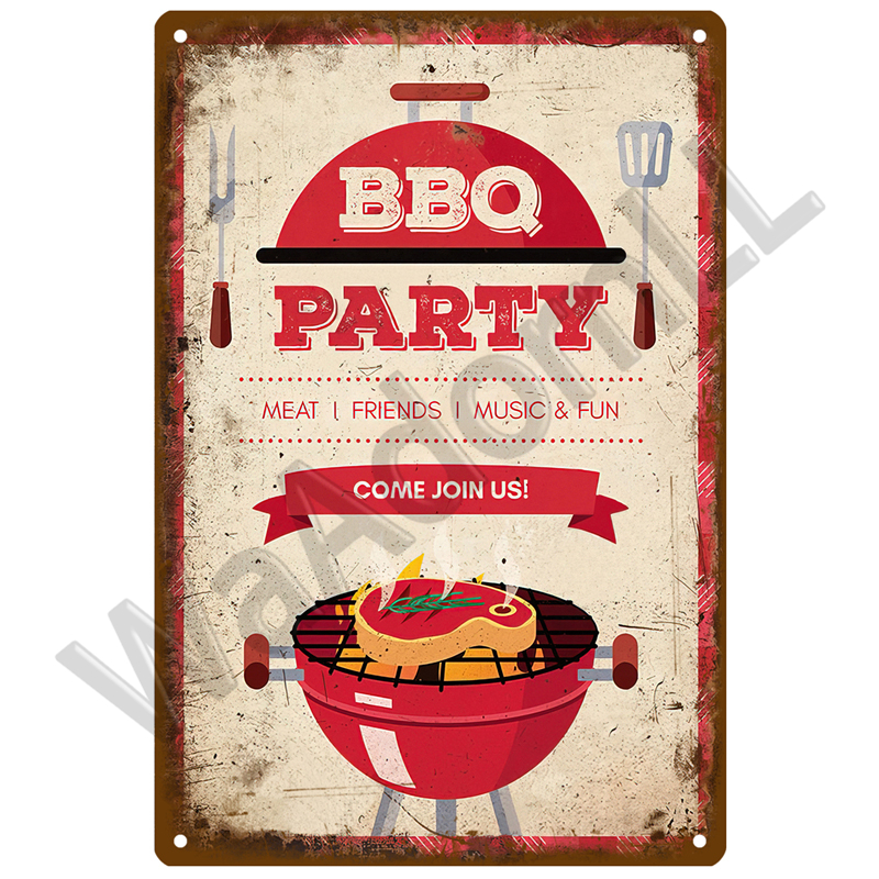 BBQ Zone Metal Sign Vintage Ti - đánh giá và giá Outdoor Furniture Zone