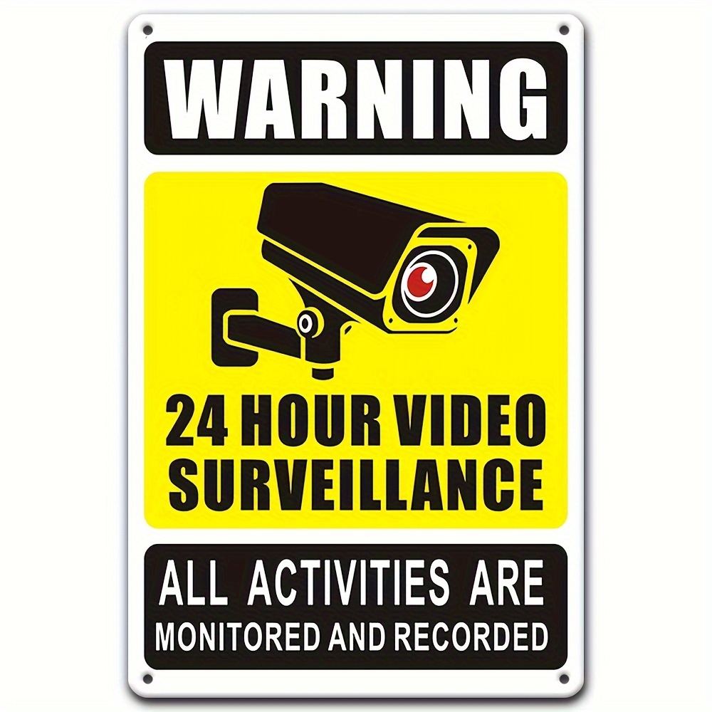 24/7 Video Surveillance Warnin - đánh giá và giá Outdoor Furniture Metal