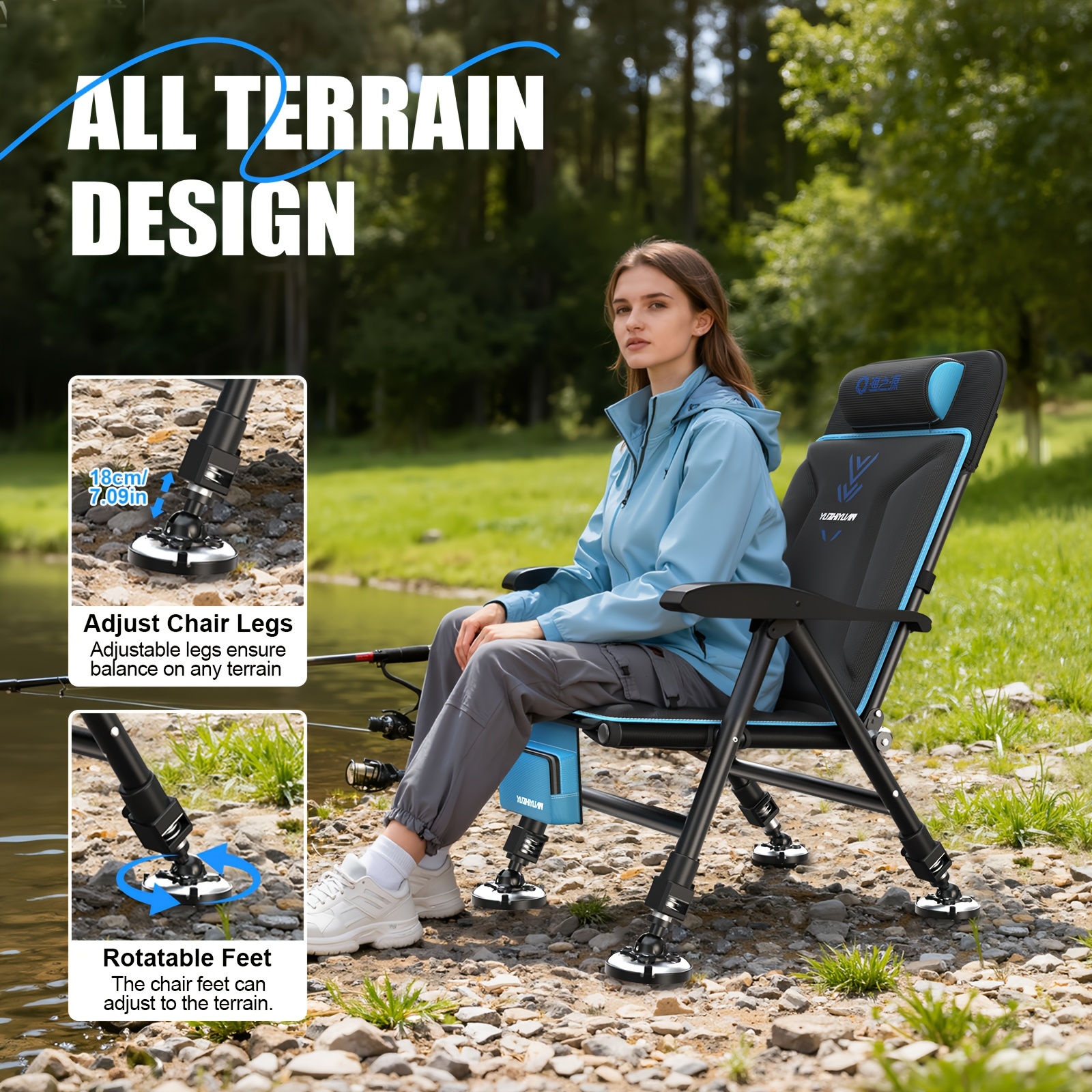 Yuzhiyuan outdoor fishing chai - đánh giá và giá Outdoor Furniture No Cushions