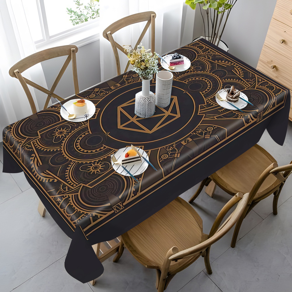 Steampunk Black Golden Gear Pa - đánh giá và giá Outdoor Furniture Dining