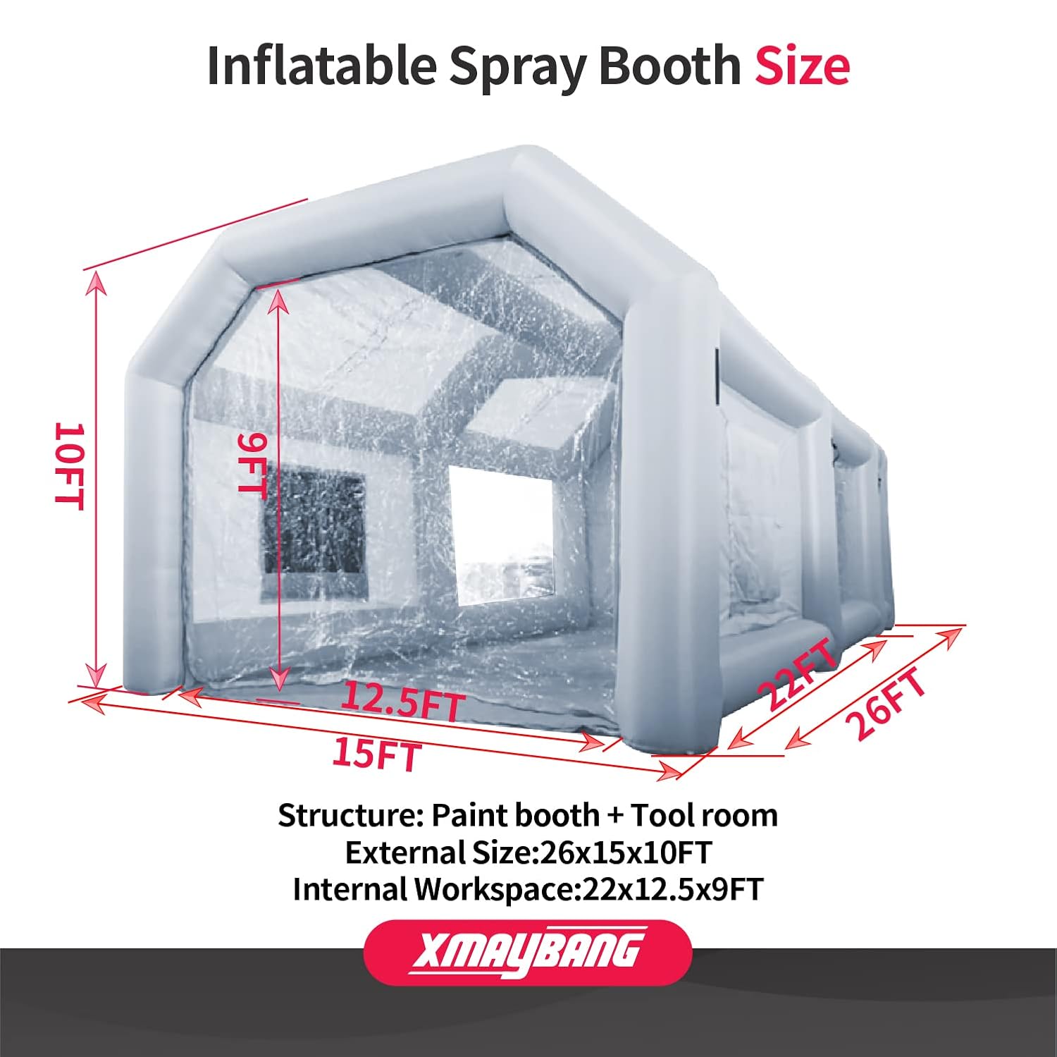 26x15x10ft Inflatable Paint Bo - đánh giá và giá Outdoor Furniture Paint