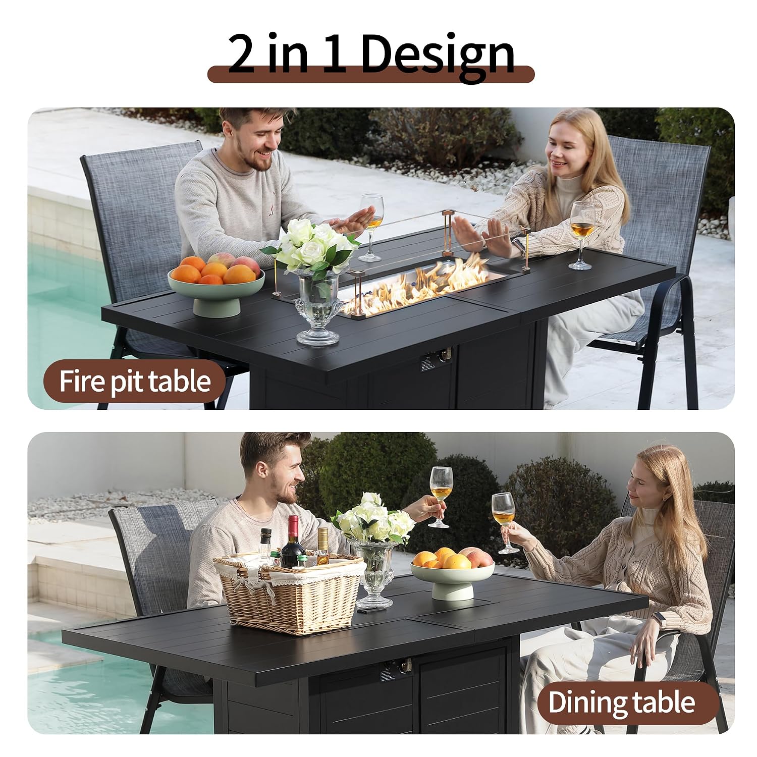 7 Pieces Patio Furniture Set w - đánh giá và giá Outdoor Furniture Dining Set