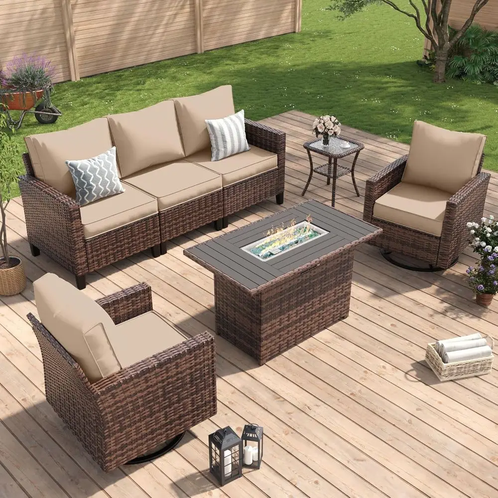 Outdoor Patio Furniture Set wi - đánh giá và giá Outdoor Furniture With Fire Pit Table