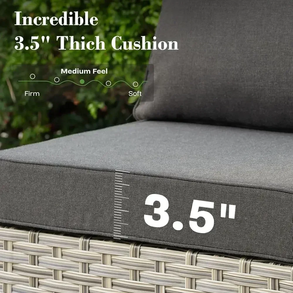 6-Piece Outdoor Wicker Patio F - đánh giá và giá Outdoor Furniture With Fire Pit Table