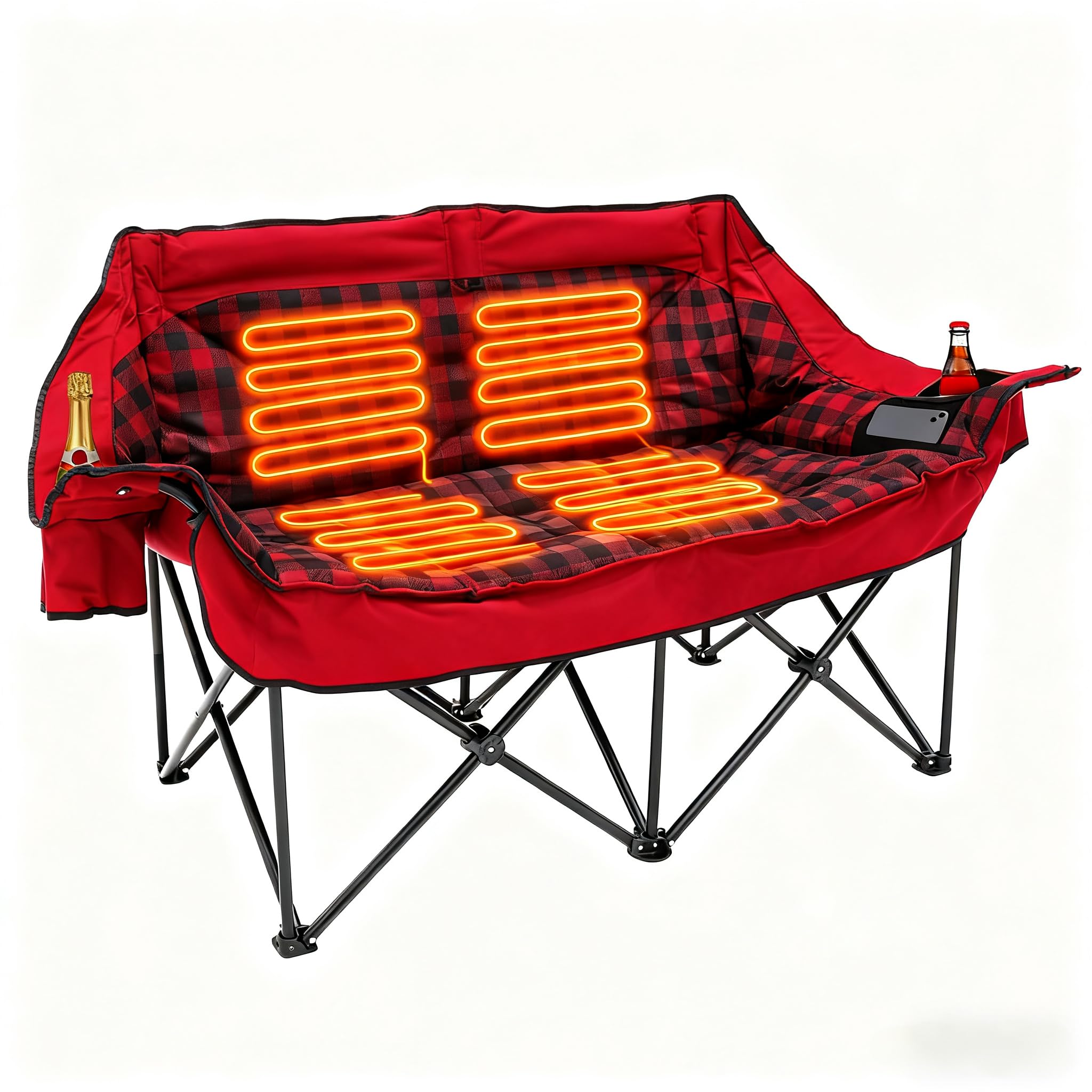 Heated Double Camping Couch Wi - đánh giá và giá Outdoor Furniture Zone