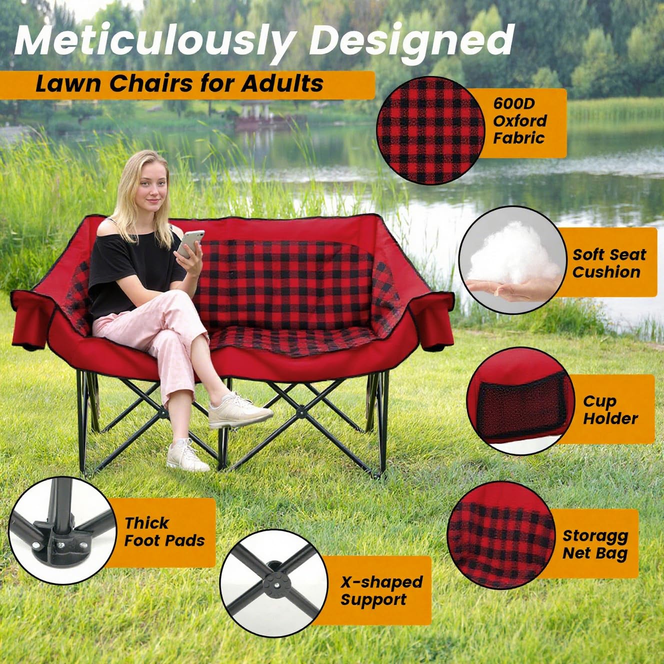 Heated Double Camping Couch Wi - đánh giá và giá Outdoor Furniture Zone