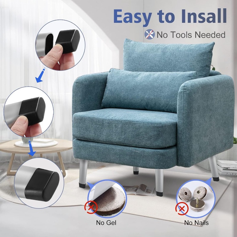 16pcs Transparent Oval Chair L - đánh giá và giá Outdoor Furniture Leg Protectors