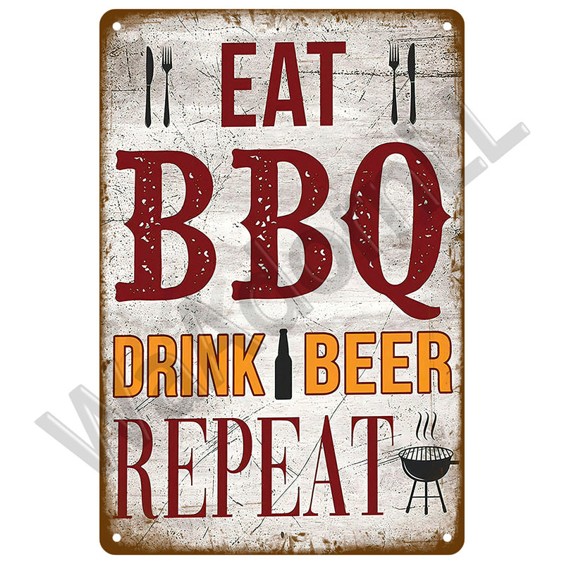 Vintage Tin Sign Dad`s BBQ Yar - đánh giá và giá Outdoor Furniture Zone