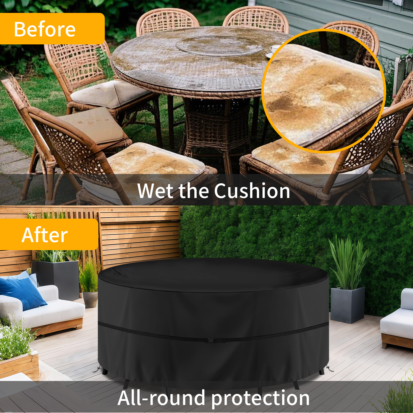 Round Waterproof Garden Furnit - đánh giá và giá Outdoor Furniture Paint