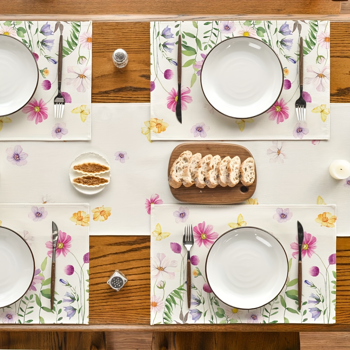 4Pcs, Watercolor Wildflower Bu - đánh giá và giá Outdoor Furniture Dining
