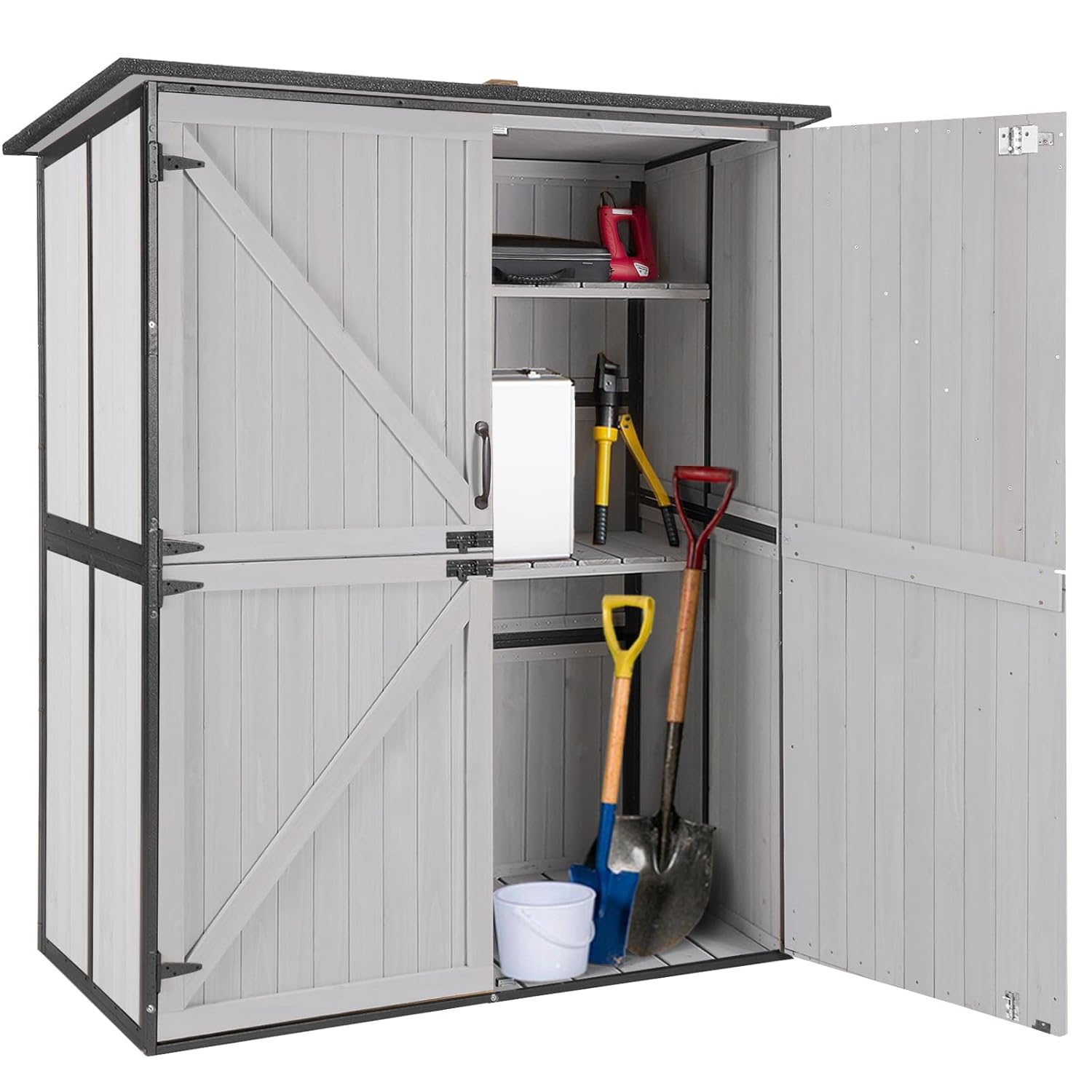 Outdoor Cabinet Storage Shed w - đánh giá và giá Outdoor Furniture Metal