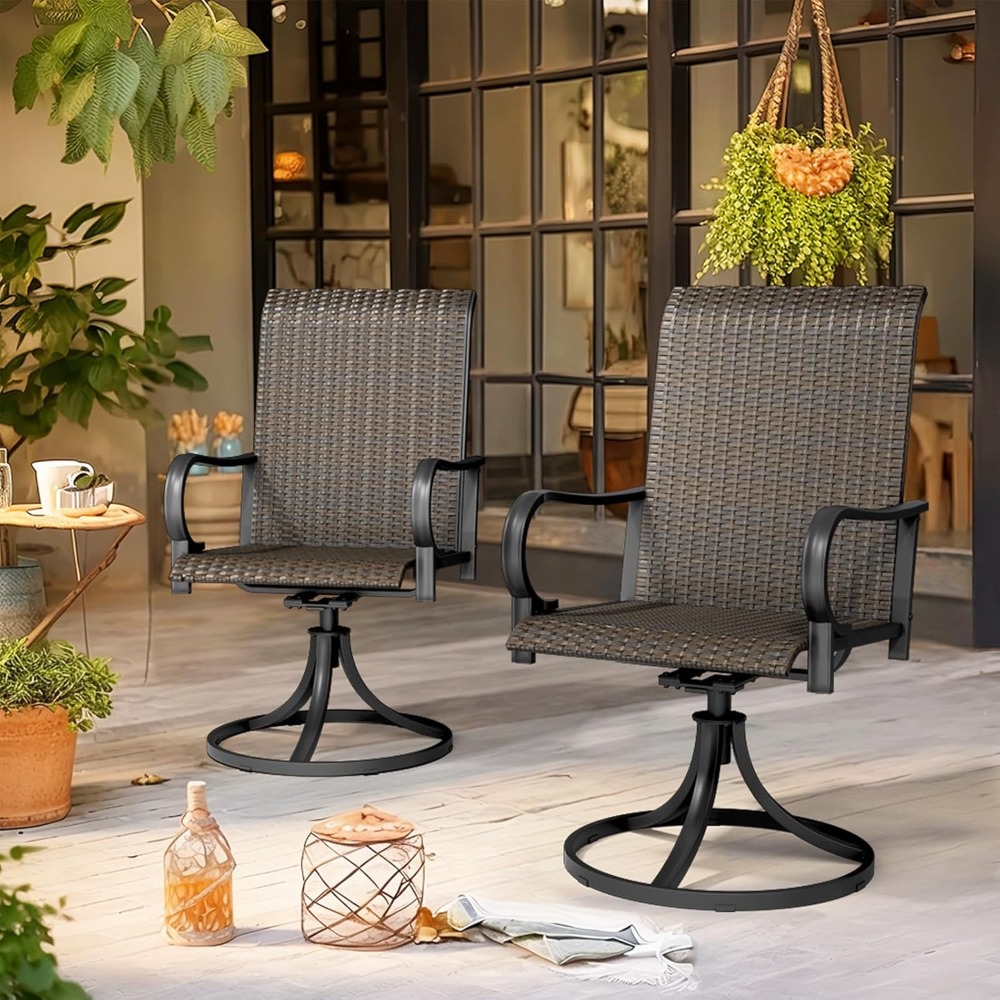Heavy Duty Wicker Swivel Patio - đánh giá và giá Outdoor Furniture Xl