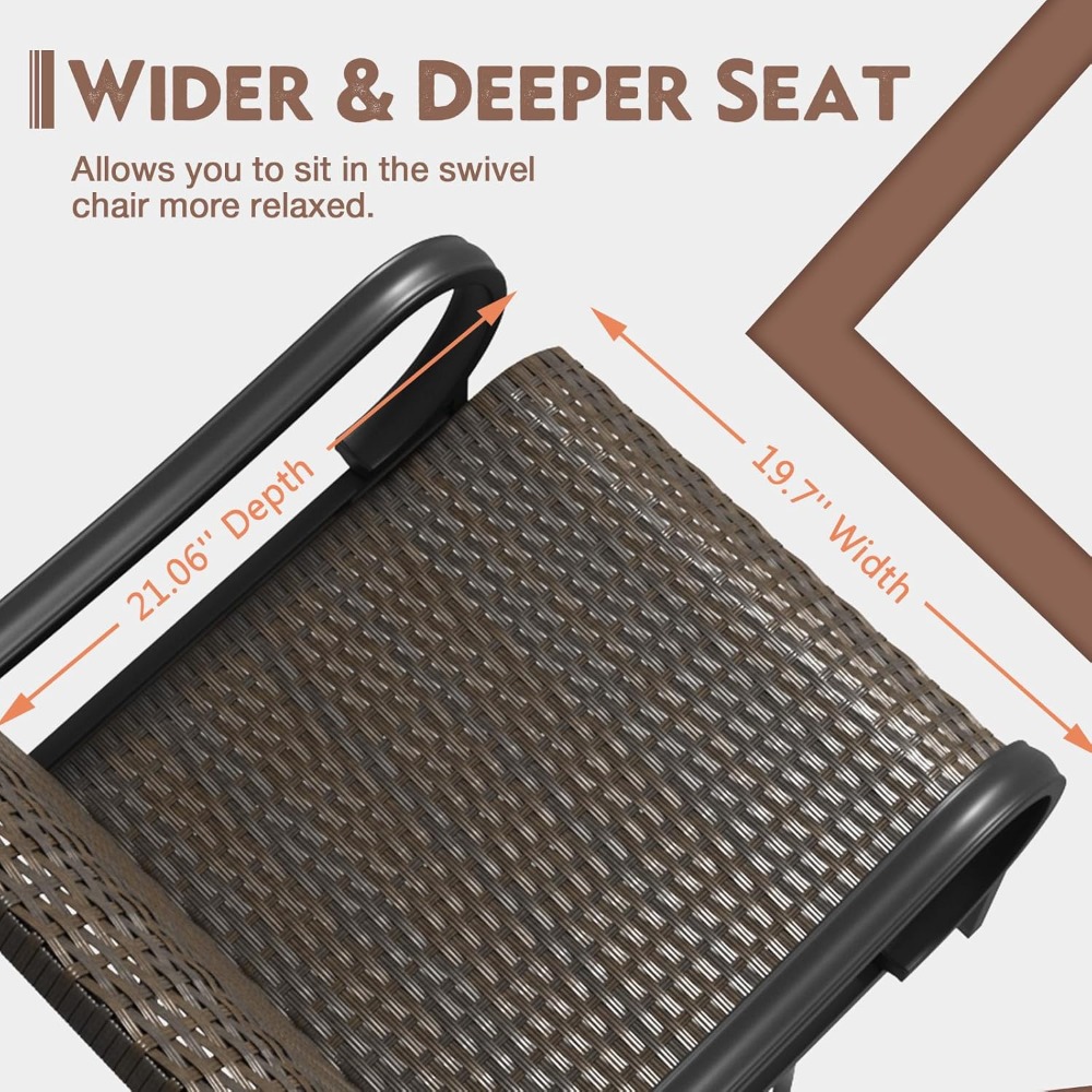 Heavy Duty Wicker Swivel Patio - đánh giá và giá Outdoor Furniture Xl